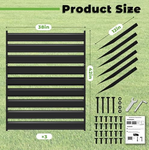 38" w x 42" h 3 panels air shown in use