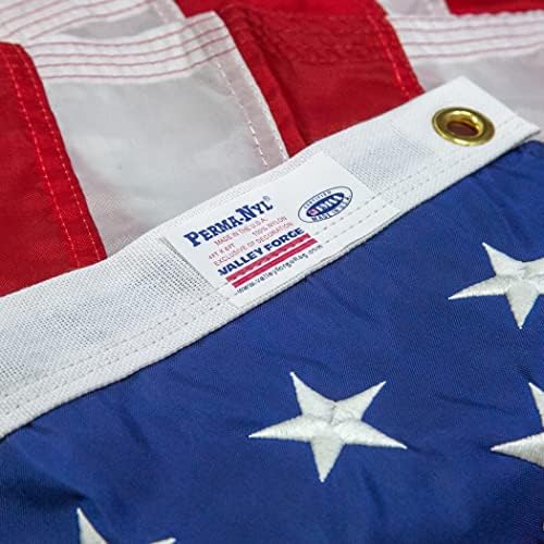 american flag - 100% made in the usa, close-up detail