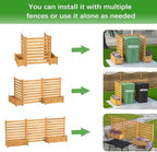gdlf air conditioner fence, outdoor wood ac unit, side view
