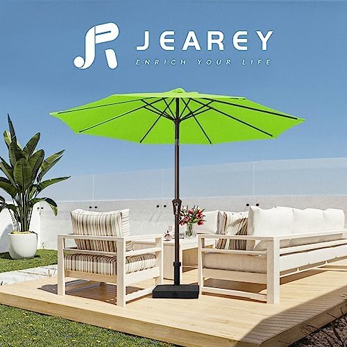jearey 9ft outdoor patio umbrella, market umbrella, apple, package contents