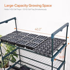 bstrip indoor greenhouse with grow light, 5-tier large showing dimensions