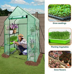 walk in greenhouse with shelves,walk-in plant plastic green, package contents