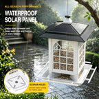 birdream 2 pack solar bird feeders for outdoors on a desk or shelf