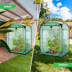 ohuhu pop up greenhouse for outdoors, portable walk-in on a desk or shelf