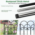amagabeli 10 panels 17in(h)×10ft(l) decorative garden fences and, package contents