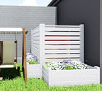 no-dig air conditioner fence 36" w x 45", front angle view