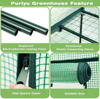 purlyu mini greenhouse for indoor outdoor,plant green house, close-up detail