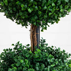 nearly natural 4 ft artificial triple ball boxwood showing dimensions