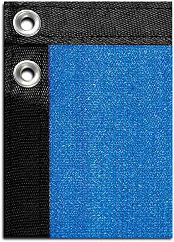 6'x50' 6ft tall 3rd gen royal blue fence, front angle view