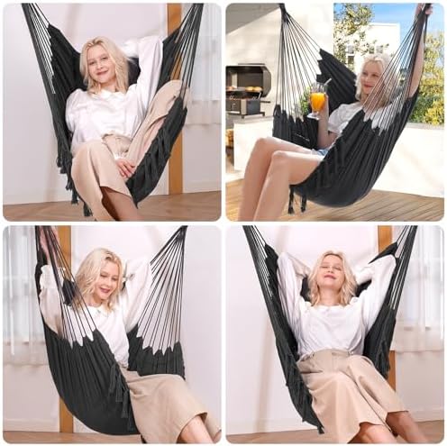 y- stop hammock chair hanging rope swing, max on a desk or shelf