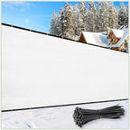 colour tree 8' x 35' white fence privacy, main product view