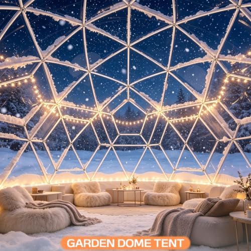 12.5ft garden dome tent, geodesic dome greenhouse with, package contents