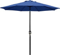 Blissun 9' Outdoor Patio Umbrella, Outdoor Table Umbrella, Yard Umbrella, Market Umbrella with 8 Sturdy Ribs, Push Button Tilt and Crank