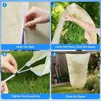 mixc 4 packs 2 size plant covers freeze, package contents