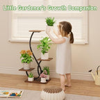 bacekoll plant stand with grow lights 4 tier, front angle view