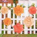 aneco 6 pieces large paper artificial flowers 3d, package contents