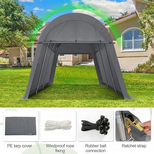 cobizi carport canopy 10x20 heavy duty portable garage, package contents