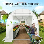 king bird premium 15x7x7ft greenhouse for outdoors, galvanized, package contents