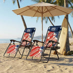Athena Collection Zero Gravity Chair, Outdoor Lounge Chair- Us Flag | with Adjustable Pillow and Cup Holder, Reclining Camping Chair for Outside Beach Lawn Garden Patio Poolside
