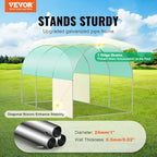 vevor walk-in tunnel greenhouse, 9.6x6.4x6.2 ft hoop house shown in use