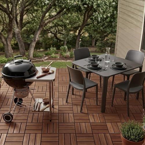 jurax interlocking wood deck tiles, 10pcs patio flooring, view 10