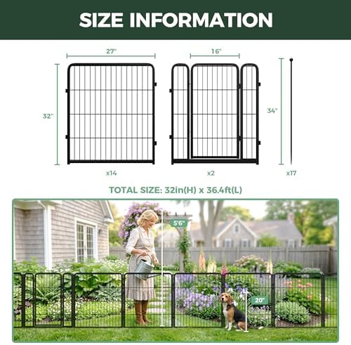 fxw no dig garden fence, outdoor for yard on a desk or shelf