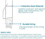 tomato trellis roller hooks with 49.2ft string for shown in use