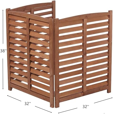 knocbel privacy screen solid wood decorative fences air shown in use
