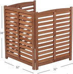 knocbel privacy screen solid wood decorative fences air shown in use