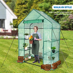 56x30x76 portable walk-in greenhouse for outdoors, plant house shown in use