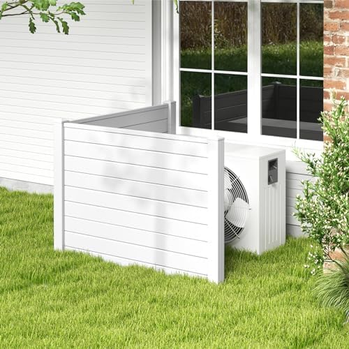 costway privacy fence 2 panels, 48" l x shown in use
