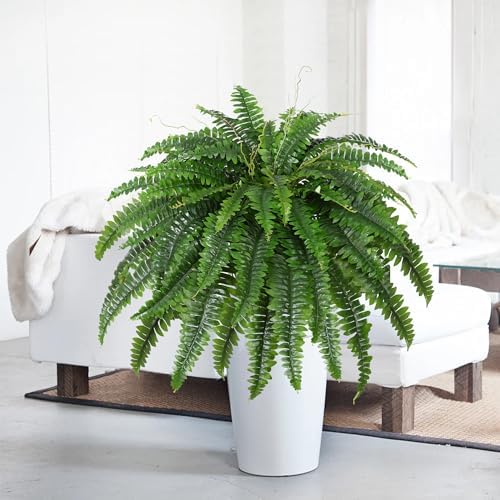 dkaltm 45" artificial boston fern (set of 2), side view