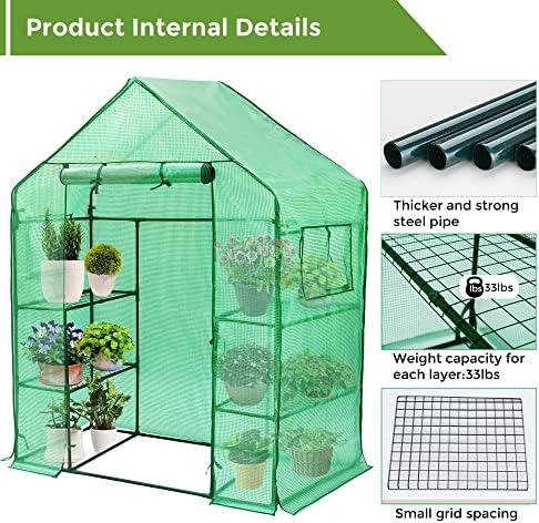 asteroutdoor small walk in greenhouse for outdoors with, package contents