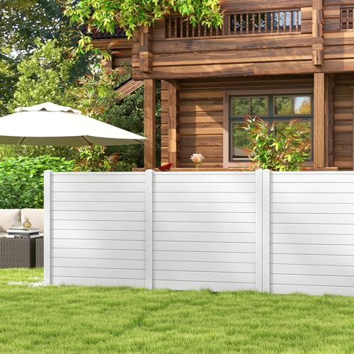 giantex no-dig air conditioner fence, 2 panels, 48''w, view 9