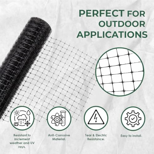 oldmacdonald deer and animal fence barrier netting (55gr/sq, front angle view