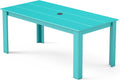 greenvines hdpe outdoor dining table w/umbrella hole for, main product view