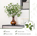 artificial plants greenery eucalyptus stems branches plant for, front angle view