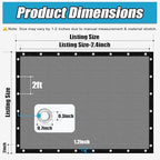 amagenix 90% sun shade cloth with grommets, 8', close-up detail