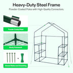 vivosun 57 x 29 x 77-inch mini walk-in, close-up detail