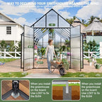 20x10x10 ft extra large greenhouse for outdoors, heavy shown in use