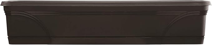 Southern Patio SPAT-MB3612BK 36-Inch Medallion Hanging Windowsill Garden Box Planter, Black (3 Pack)