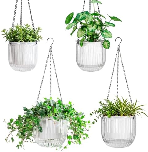 melphoe self watering hanging planters indoor flower pots, main product view