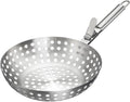 Westmark Grill Wok – Ideal for preparing Large Quantities of Delicious Grilled Vegetables, Durable, Dishwasher Safe – Stainless Steel