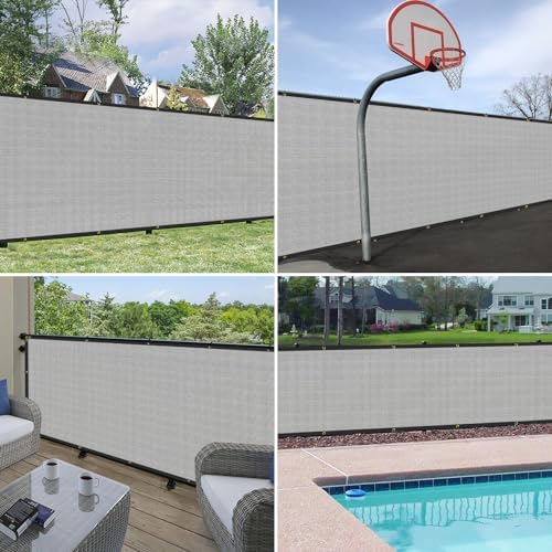 windscreen4less privacy fence screen 5' x 50' heavy shown in use