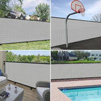windscreen4less privacy fence screen 5' x 50' heavy shown in use