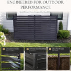 2 panel air conditioner fence, 42" h x, package contents