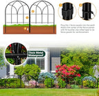 decorative garden fence, 27.3 ft no dig flower, close-up detail