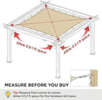 6x10 ft 90% outdoor sun shade cloth, reinforced, package contents