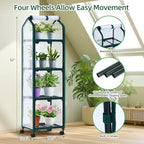 ohuhu mini greenhouse for indoor outdoor, small plastic showing dimensions