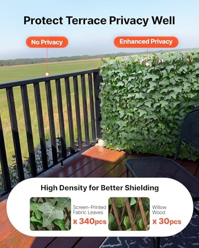 vevor expandable fence privacy screen, 25 x 126 shown in use
